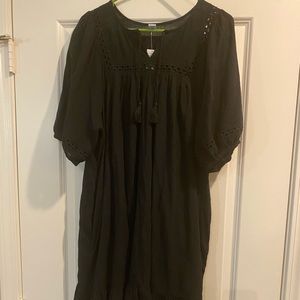 Old Navy Short Sleeve Black Summer Dress